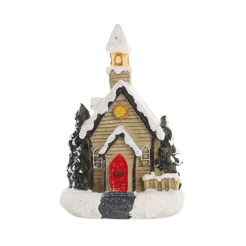 Luminous European Christmas House