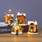Luminous European Christmas House
