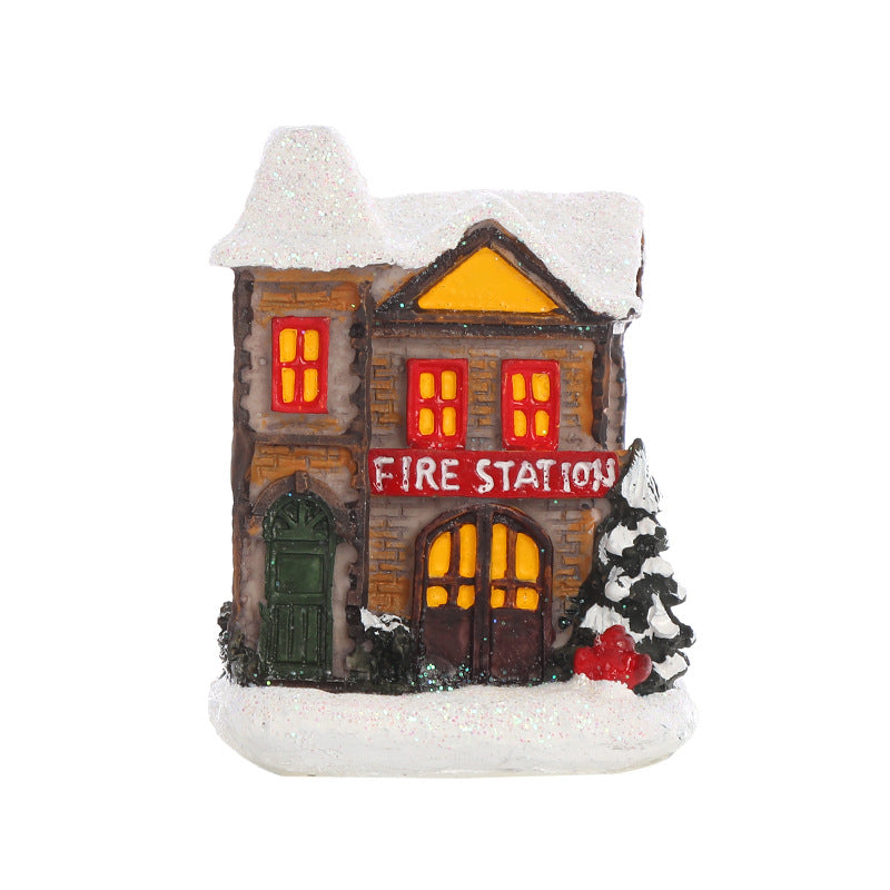 Luminous European Christmas House