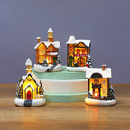 Luminous European Christmas House