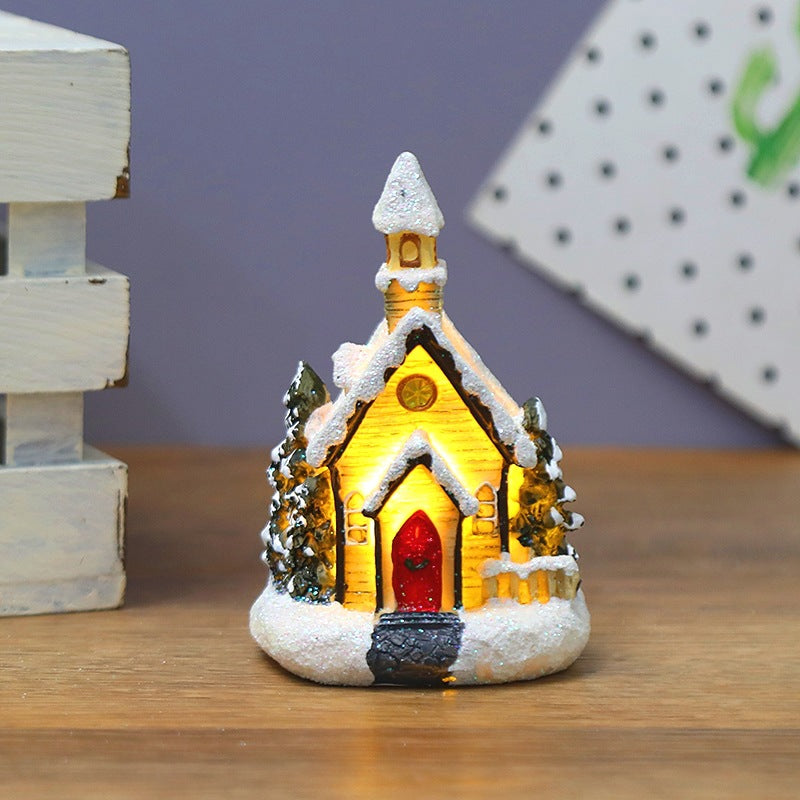 Luminous European Christmas House