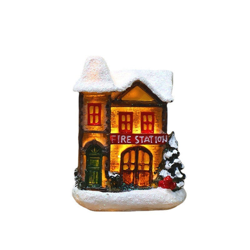Luminous European Christmas House