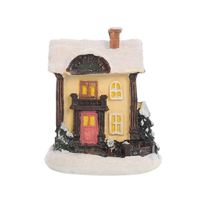 Luminous European Christmas House