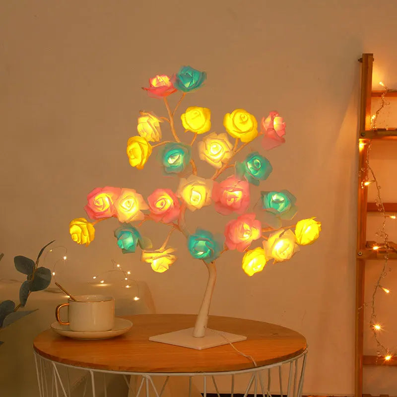 LED Rose Tree Lamp – Coziest Nightlight & Desk Decor